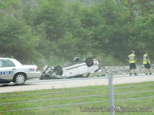 Gene Snyder Overturned Vehicle